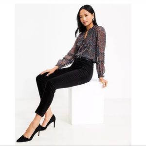 Loft Velvet Skinny Pants
